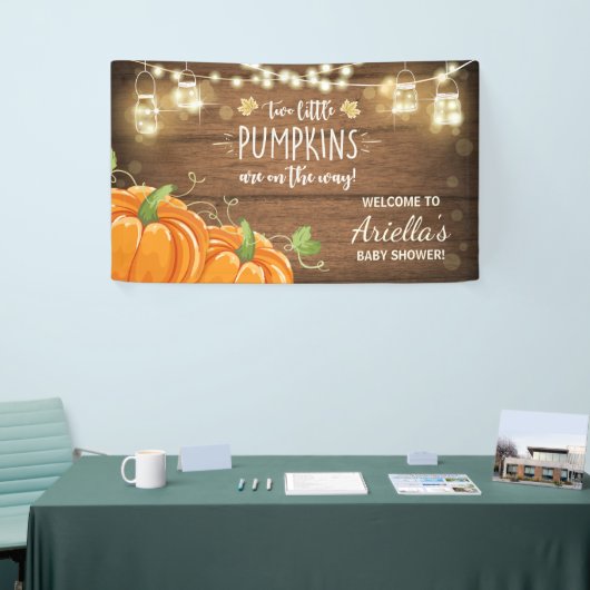 Pompoen baby shower achtergrond Banner Herfst Herf (Beurs)