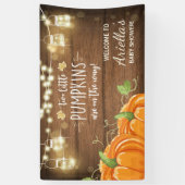 Pompoen baby shower achtergrond Banner Herfst Herf (Verticaal)