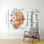  pompoen Baby shower achtergrond Wandkleed (In Situ (horizontaal))