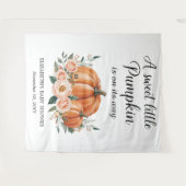  pompoen Baby shower achtergrond Wandkleed (Voorkant (horizontaal))