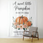  pompoen Baby shower achtergrond Wandkleed (In situ)