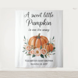  pompoen Baby shower achtergrond Wandkleed