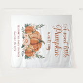  pompoen Baby shower achtergrond Wandkleed (Voorkant (horizontaal))