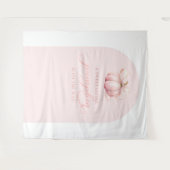 Pompoen Baby shower Arch Achtergrond Tapestry Wandkleed (Voorkant (horizontaal))
