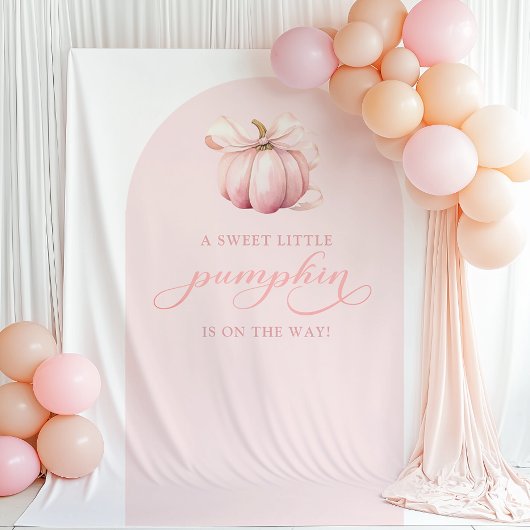 Pompoen Baby shower Arch Achtergrond Tapestry Wandkleed