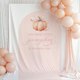 Pompoen Baby shower Arch Achtergrond Tapestry Wandkleed