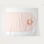 Pompoen Baby shower Arch Achtergrond Tapestry Wandkleed (Voorkant (horizontaal))