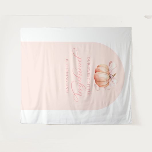 Pompoen Baby shower Arch Achtergrond Tapestry Wandkleed (Voorkant (horizontaal))