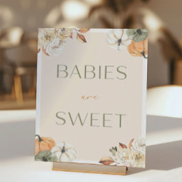 Pompoen Baby shower baby's zijn zoet Poster