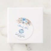 Pompoen Baby Shower Bedankt Bedankjes Labels (In situ)