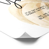 Pompoen Baby shower Bedankt Teken Poster (Hoek)