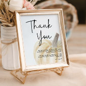 Pompoen Baby shower Bedankt Teken Poster