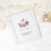 Pompoen Baby shower Bloemenluier Raffle Game Sign Foto Afdruk