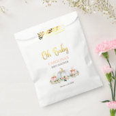 Pompoen Baby shower Blush Roze En Goud Gift Bedankzakje (Gezegeld)