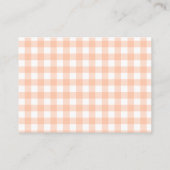 Pompoen Baby shower Blush Roze Herfst Boeken voor Informatiekaartje (Achterkant)