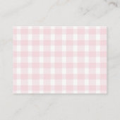Pompoen Baby shower Blush Roze Herfst Boeken voor  Informatiekaartje (Achterkant)