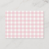 Pompoen Baby shower Blush Roze Herfst Luier Raffle Informatiekaartje (Achterkant)