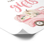 Pompoen Baby shower boeken en geschenken teken Poster (Hoek)