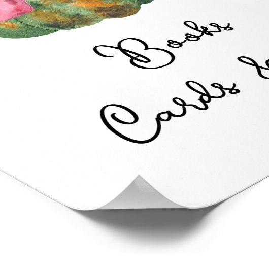 Pompoen baby shower Boeken kaarten en geschenken Poster (Hoek)