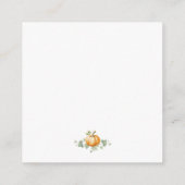 Pompoen Baby shower Boeken voor Baby Kaarten (Achterkant)