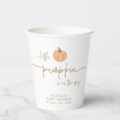 Pompoen Baby shower Cups, Neutraal Herfst Baby sho Papieren Bekers (Voorkant)