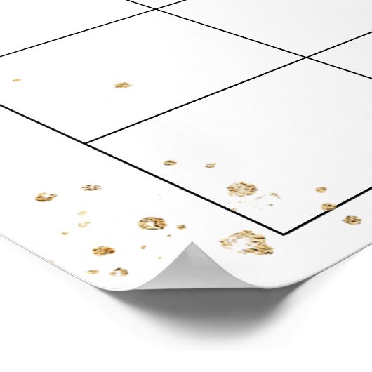 Pompoen Baby Shower Datum Raden Kalender Poster (Hoek)