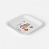 Pompoen Baby shower decor Papieren Bordje (Gebogen)