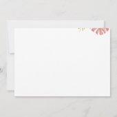 Pompoen Baby shower Een kleine pompoen is onderweg Kaart (Achterkant)