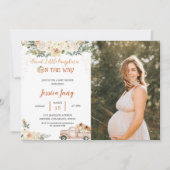 Pompoen Baby shower Een lieve kleine pompoen Kaart (Voorkant)