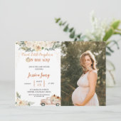 Pompoen Baby shower Een lieve kleine pompoen Kaart (Staand voorkant)