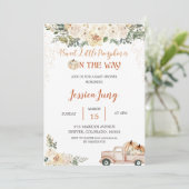 Pompoen Baby shower Een lieve kleine pompoen Kaart (Staand voorkant)