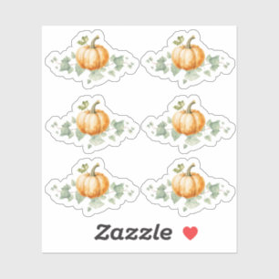 Pompoen Baby Shower Feest Decoratie Sticker Vel