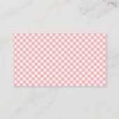 Pompoen Baby shower Floral Plaid cadeau register E Informatiekaartje (Achterkant)