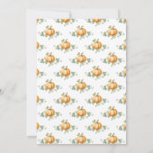 Pompoen Baby shower Genderneutrale Uitnodiging (Achterkant)