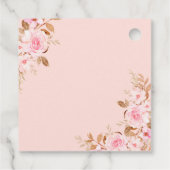 Pompoen Baby shower Herfst Roze Truck Dank u Bedankjes Labels (Achterkant)