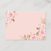 Pompoen Baby shower Herfst Roze Truck Luier Raffle Informatiekaartje (Achterkant)