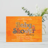 Pompoen Baby Shower Herfst Uitnodigingen (Staand voorkant)