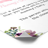 Pompoen Baby shower Hoe groot is mama's buik spel Poster (Hoek)