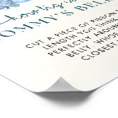 Pompoen Baby shower Hoe groot is mama's buikteken Poster (Hoek)