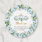 Pompoen Baby shower Jongen Herfst Pompoen Gift Bedankjes Labels (Voorkant)