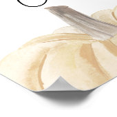 Pompoen Baby shower Kaart en Geschenken Teken Poster (Hoek)