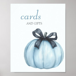 Pompoen Baby Shower Kaarten Cadeaus Poster