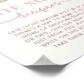 Pompoen Baby shower Late Night Luiers Teken Poster (Hoek)