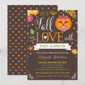 Pompoen Baby Shower, Laten we Verliefd Worden Uitn Kaart (Voorkant / Achterkant)