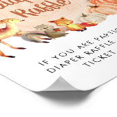 Pompoen Baby shower Luier Raffle Drop Off Poster (Hoek)