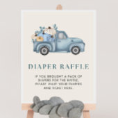 Pompoen Baby shower Luier Raffle Sign Poster