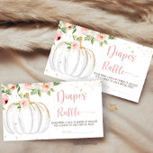 Pompoen Baby shower luier verloting behuizing kaar Informatiekaartje