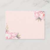 Pompoen Baby shower Meisje Roze Herfst Luier Raffl Informatiekaartje (Achterkant)