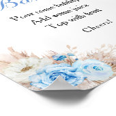 Pompoen Baby shower Mimosa Bar Poster (Hoek)