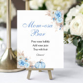Pompoen Baby shower Mimosa Bar Poster